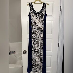 Calvin Klein Animal Print Maxi Dress